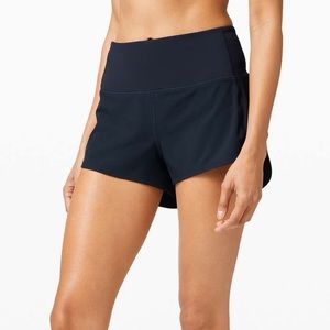 Navy Lululemon High-Rise Shorts